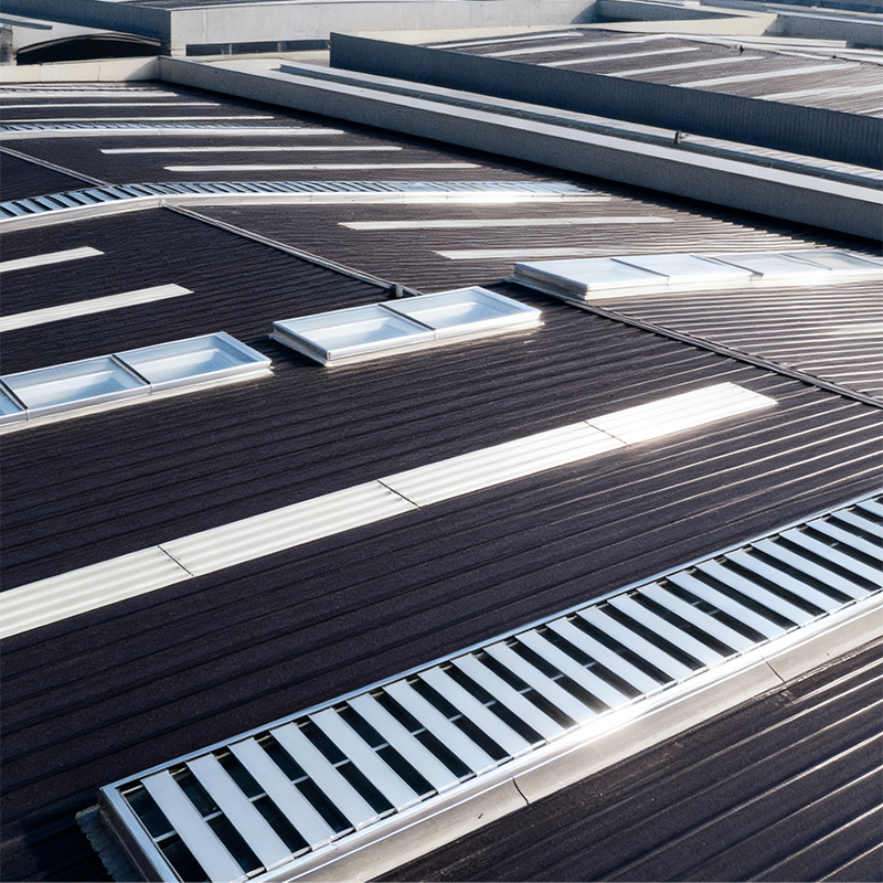 模块化矩阵低剖面屋顶通风机